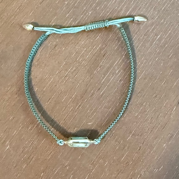 Sea Green Braided Rope Bracelet - Picture 2 of 2